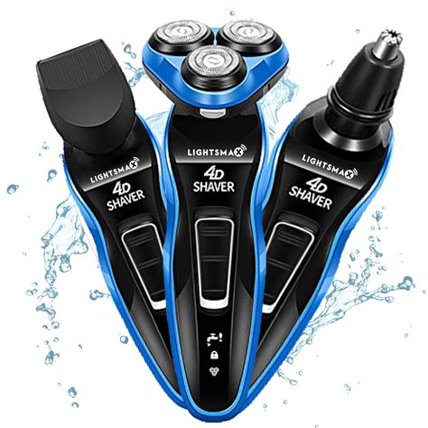 Best wet dry electric shaver - Men's Electric Shaver - MAX-T Corded and Cordless Rechargeable 3D Rotary Shaver Razor for Men with Pop-up Sideburn Trimmer Wet and Dry with Wall Adapter 100-240V 4.3 out of 5 stars 10,657 1 offer from $45.96